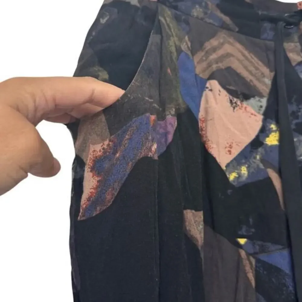 Aritzia Wilfred Abstract Jogger Pants Small Tapered Leg Drawstring Comfort